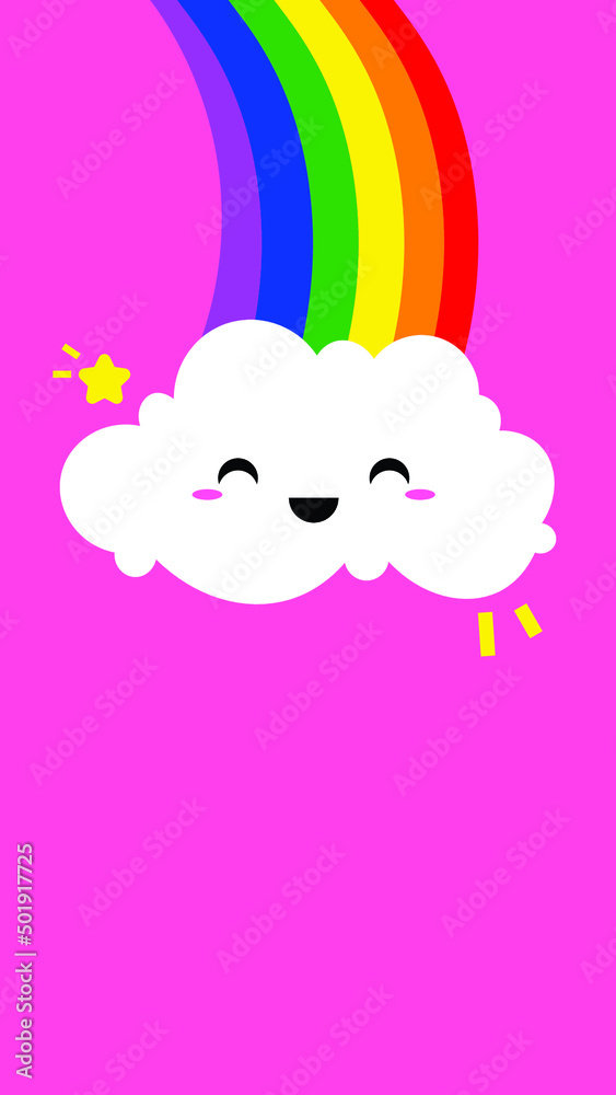 Cute Cloud Rainbow Wallpaper Cute Cloud Rainbow Wallpaper