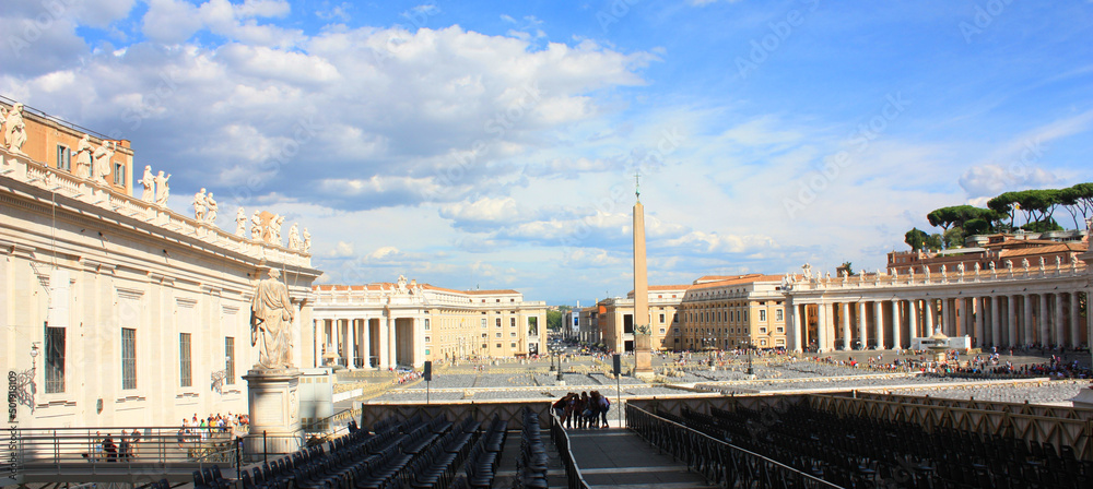 Saint Peters Square in the Vatican 