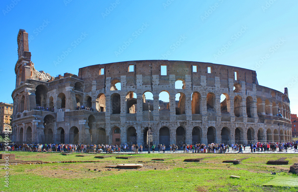 Anphitheatre Colosseum in the city of Rome, Italy