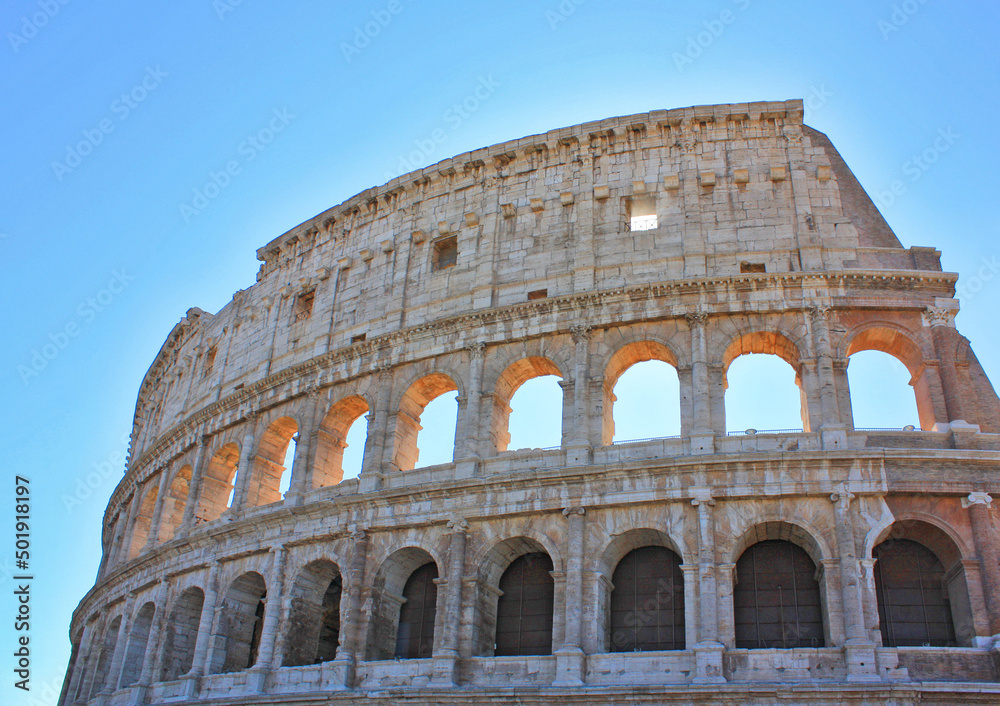 Anphitheatre Colosseum in the city of Rome, Italy
