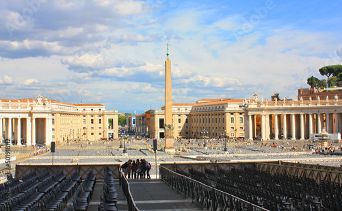 Saint Peters Square in the Vatican	
