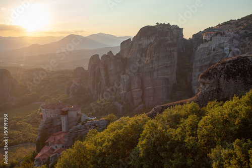 Meteora Greece Kalambaka Monastery, beautiful landscape