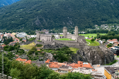 Bellinzona Castle, Switzerland - old stone castle accessible to tourists
