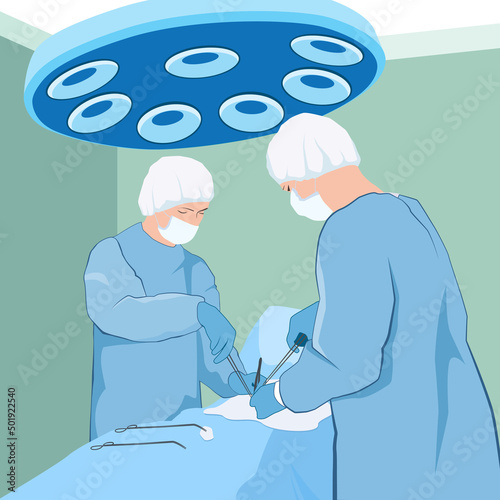 Surgeons in the operating room
