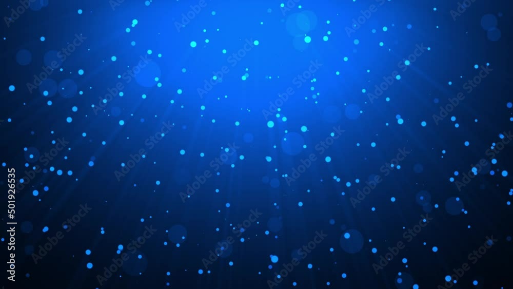 Animated background with slowly falling particles that are illuminated by light and the resulting rays. Animated background with slowly falling particles that are illuminated by light and the resulting rays.