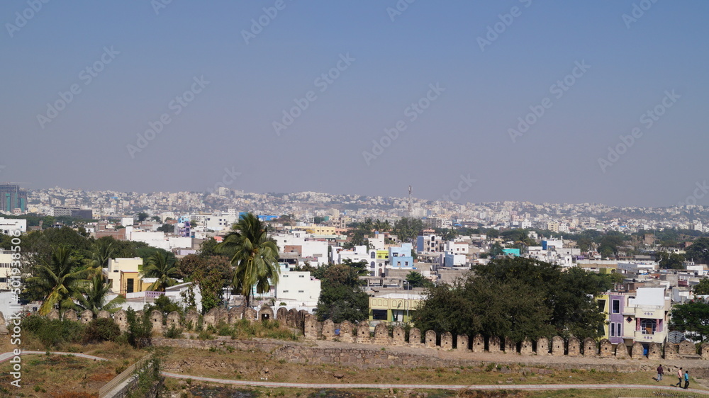 Obraz premium Golconda Fort - view of the city