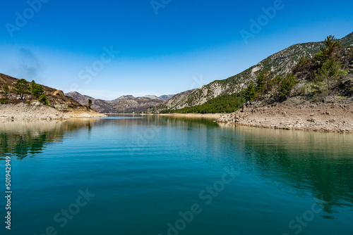 Green Canyon, Manavgat. Hydroelectric power station. Water and mountains. Largest canyon reservoir in Turkey © EwaStudio