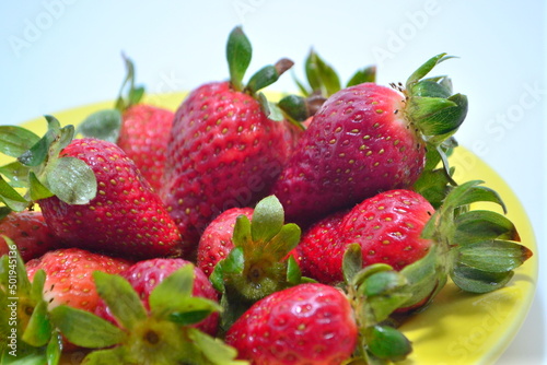 strawberries in a basket