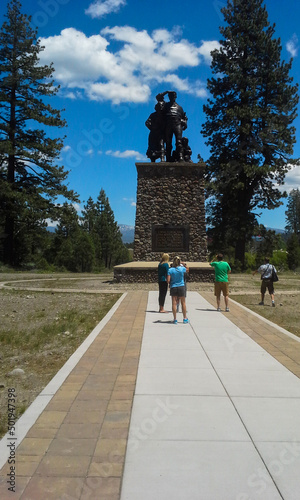 The Donner Party Memorial Near Donner Lake, California photo