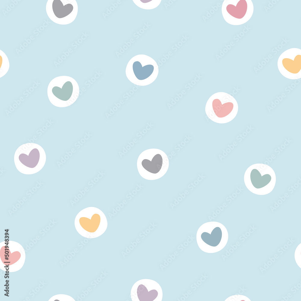 Seamless pattern with hearts. Vector illustration. Seamless pattern with hearts. Vector illustration.