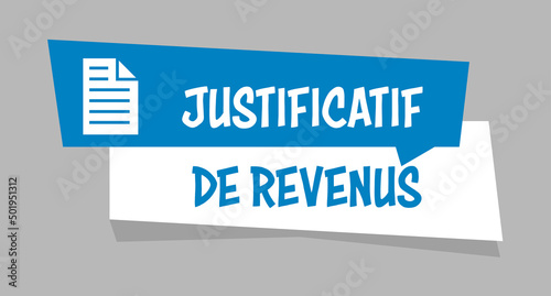 Logo justificatif de revenus.