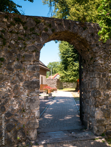 The palace of the Frankopan castle Ogulin photo