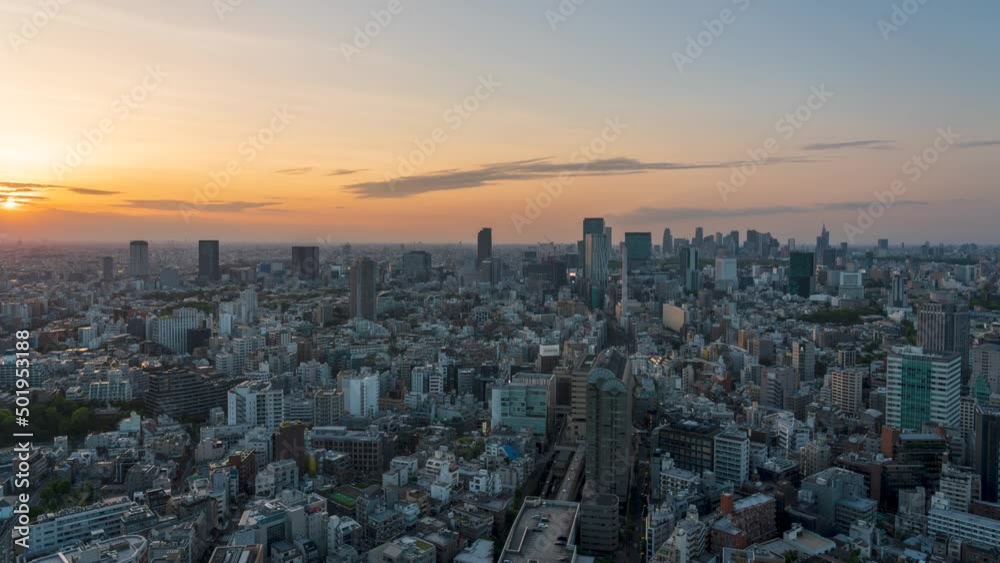 Dusk to night timelapse at Tokyo Shibuya urban city view in Japan. Dusk to night timelapse at Tokyo Shibuya urban city view in Japan.