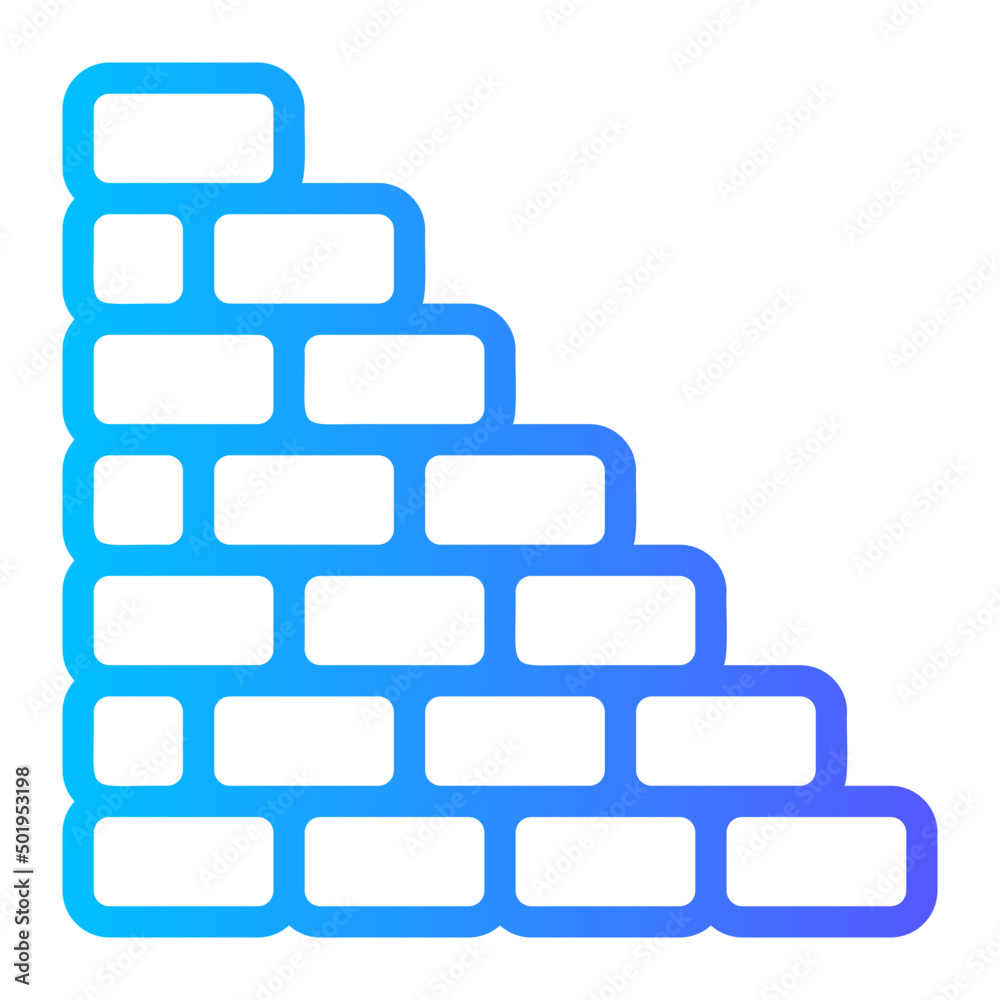brickwall gradient icon brickwall gradient icon