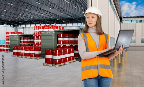 Warehouse of chemical produ...