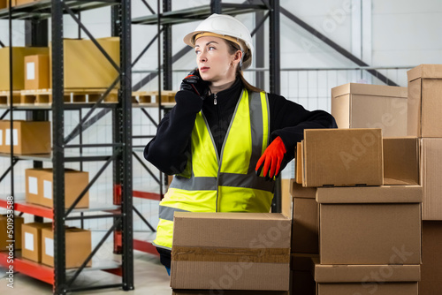 Warehouse manager with phon...