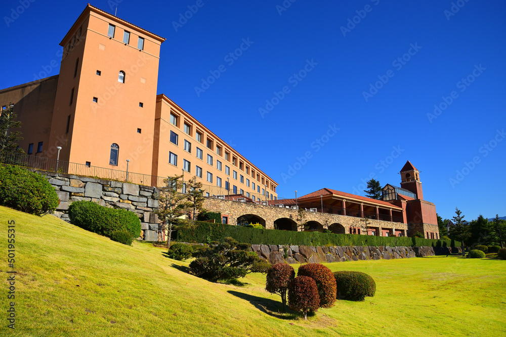 笛吹川フルーツ公園 山梨県山梨市の風景 Photos Adobe Stock