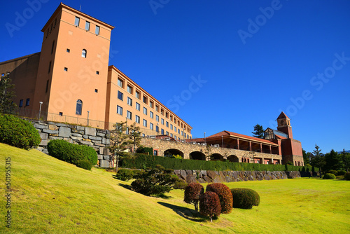 笛吹川フルーツ公園　山梨県山梨市の風景