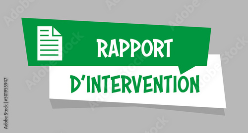 Logo rapport d'intervention.