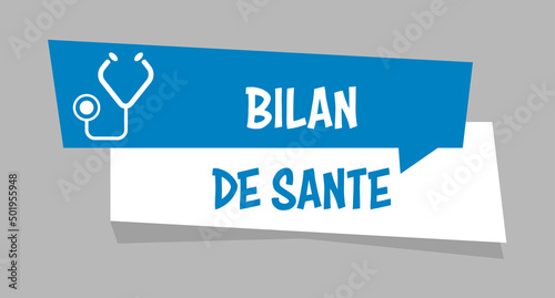 Logo bilan de santé.