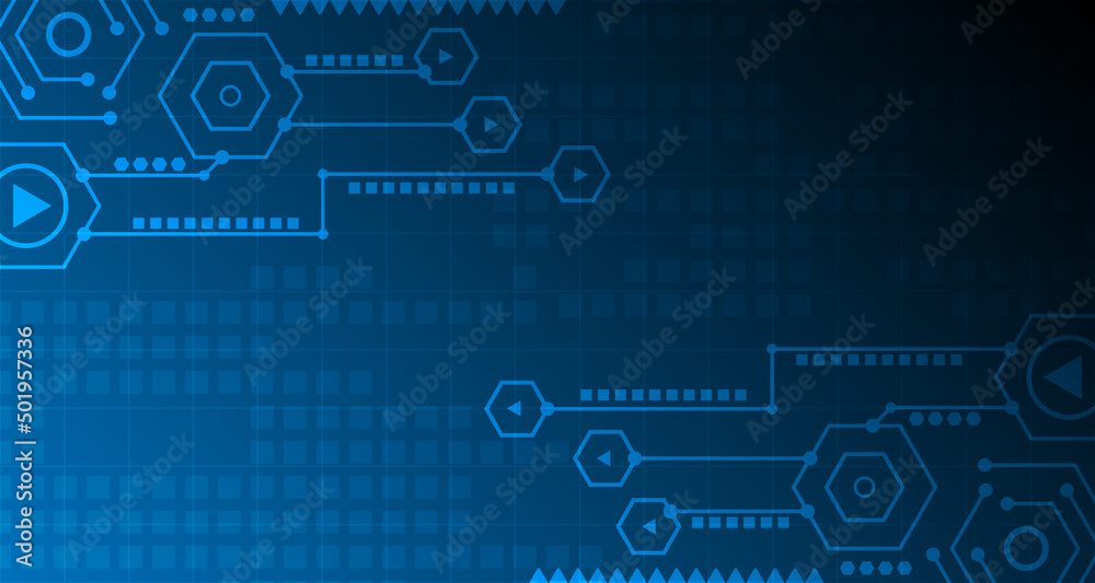 Abstract electric technology circuit lines. futuristic connection digital data background. EP.22