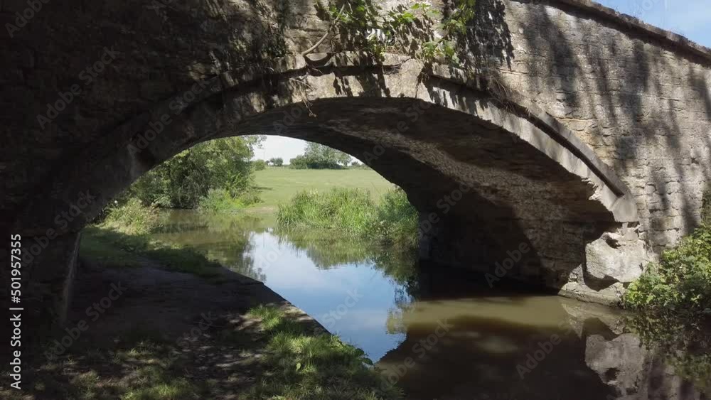 Reflections under a bridge on the Oxford Canal Reflections under a bridge on the Oxford Canal