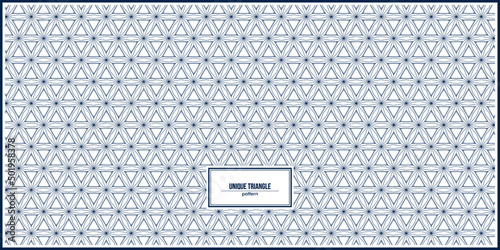 unique pattern of multiple triangle lines

