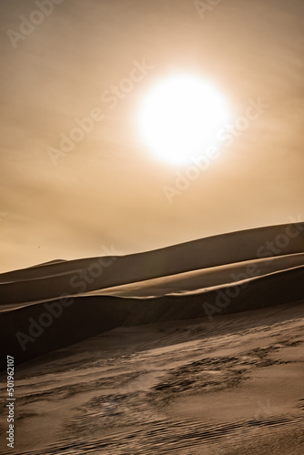 Sunset over the dunes