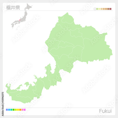 福井県の地図・Fukui Map