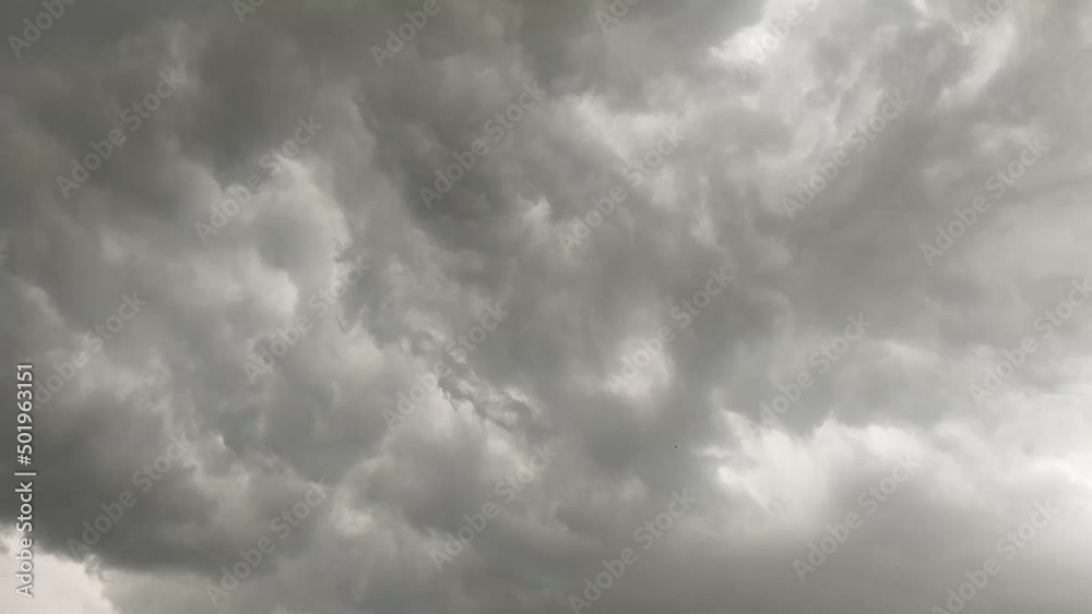 Dark clouds sky moving fast, bad weather, Time lapse black Dramatic stormy raining cloudy nature, overcast forming thunderstorm approaching Dark clouds sky moving fast, bad weather, Time lapse black Dramatic stormy raining cloudy nature, overcast forming thunderstorm approaching