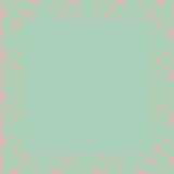 Green background and pink elements in the form of a border.3d.