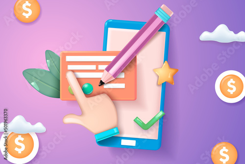 3d credit card vector with chip for business and finance. Realistic bank card.