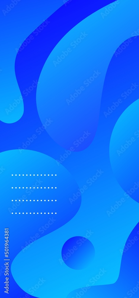 Blue wallpaper. Beautiful light blue abstract mobile wallpaper design with fluid shapes and dots. Blue wallpaper. Beautiful light blue abstract mobile wallpaper design with fluid shapes and dots.