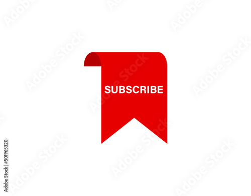 Subscribe Now Red Vector Icon Design