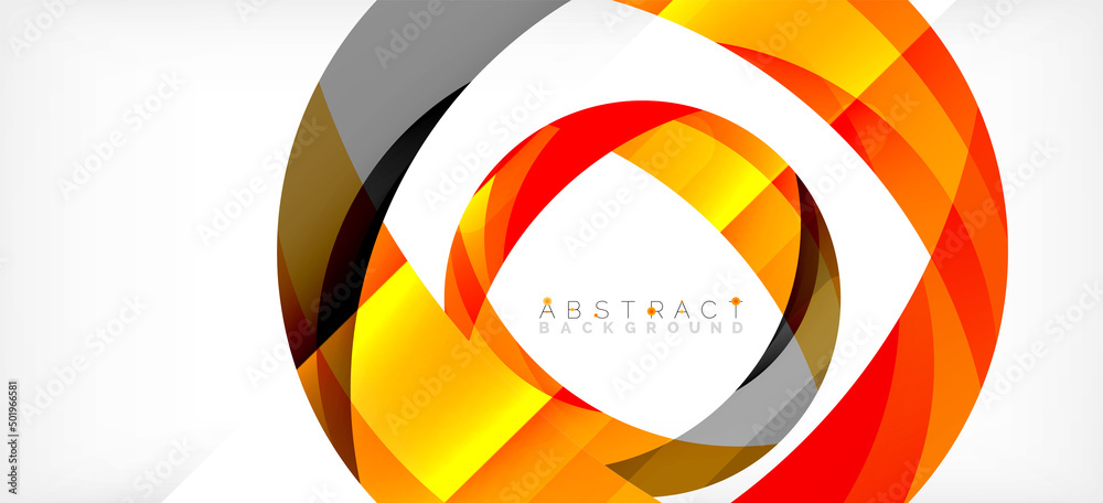 Color circle shapes, minimal geometric background. Trendy dynamic composition. Vector Illustration For Wallpaper, Banner, Background, Landing Page Color circle shapes, minimal geometric background. Trendy dynamic composition. Vector Illustration For Wallpaper, Banner, Background, Landing Page