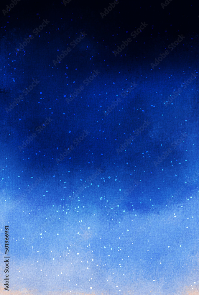 Obraz premium 背景素材_水彩テクスチャ_星空