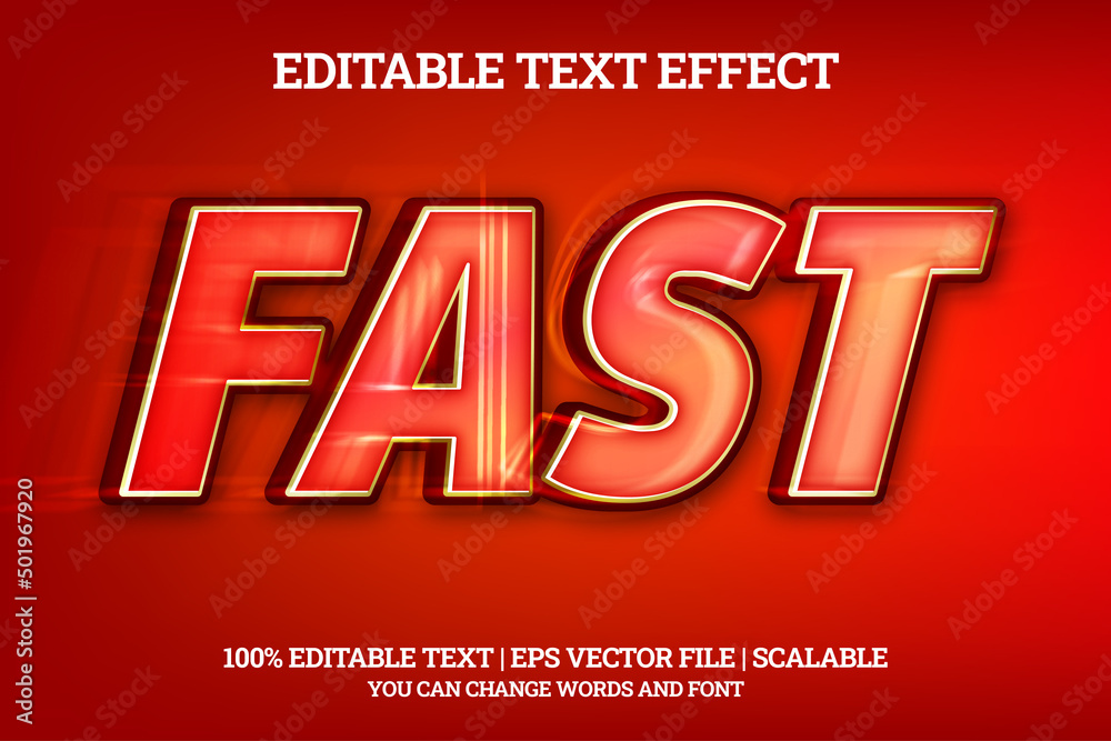 fast editable text effect