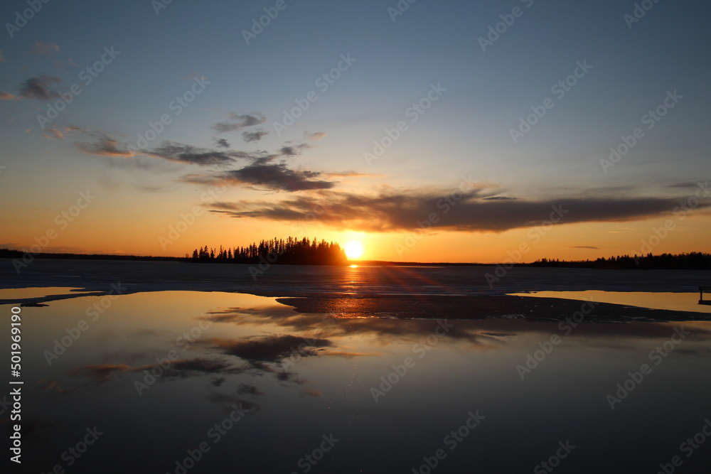 Low Sun, Elk Island National Park, Alberta