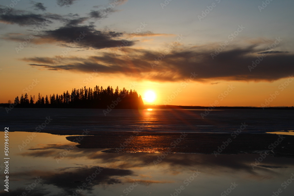 Glow Over The Island, Elk Island National Park, Alberta Glow Over The Island, Elk Island National Park, Alberta