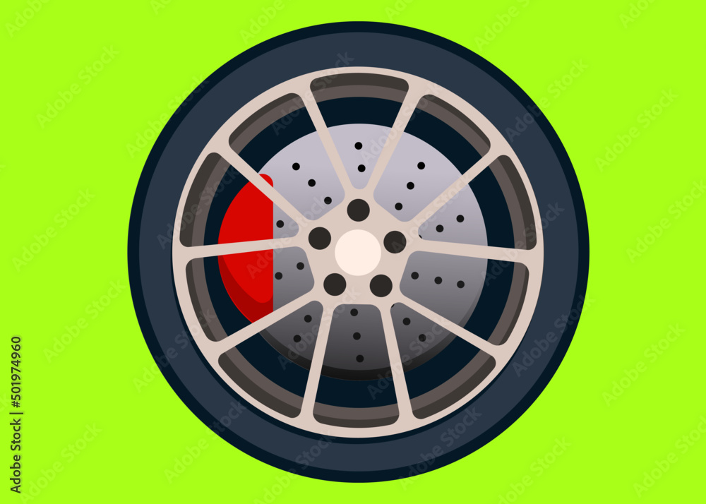 Obraz premium car wheel