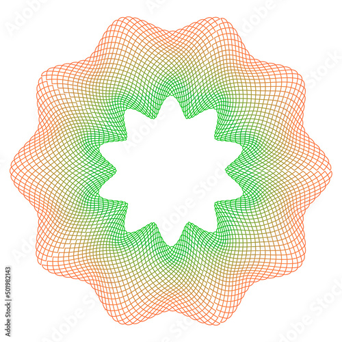 Guilloche decorative elemen...