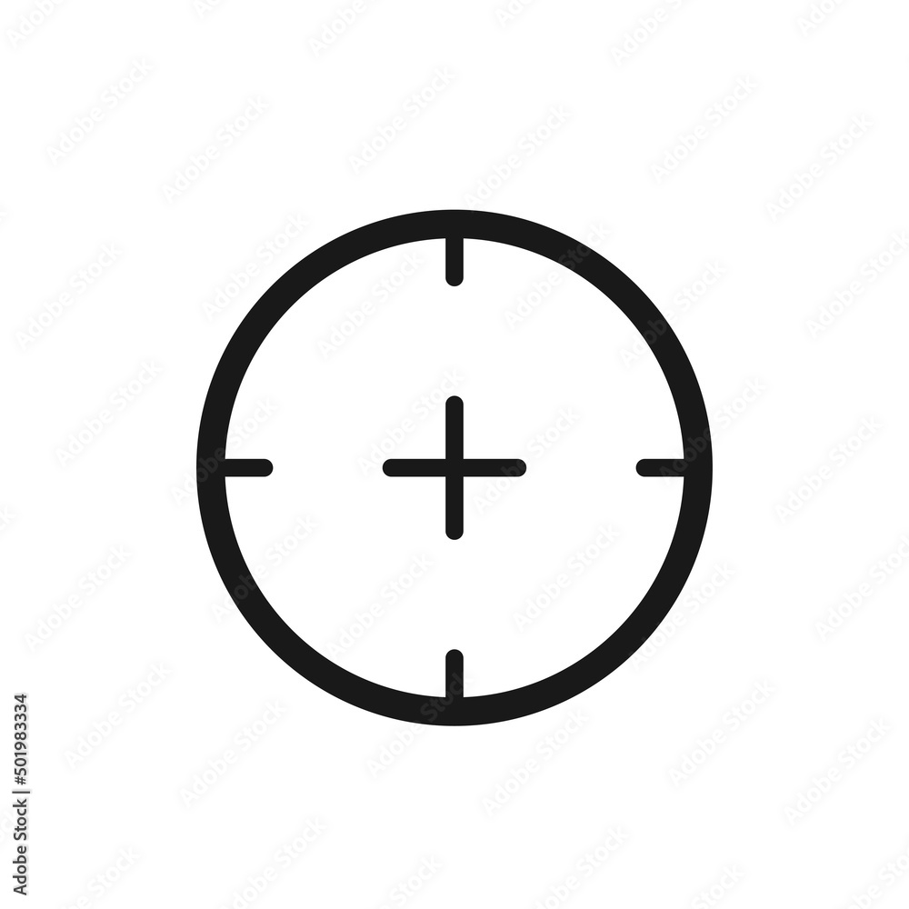 snipers cope icon. crosshair, reticle and sniper gun target. vector image for military and game web design snipers cope icon. crosshair, reticle and sniper gun target. vector image for military and game web design