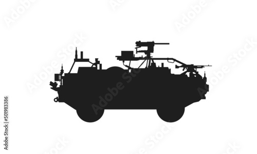 Canvas Print british armored assault vehicle jackal mrap