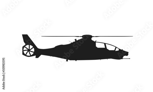 bell 360 invictus attack helicopter. us army symbol. vector image for military concepts and web design