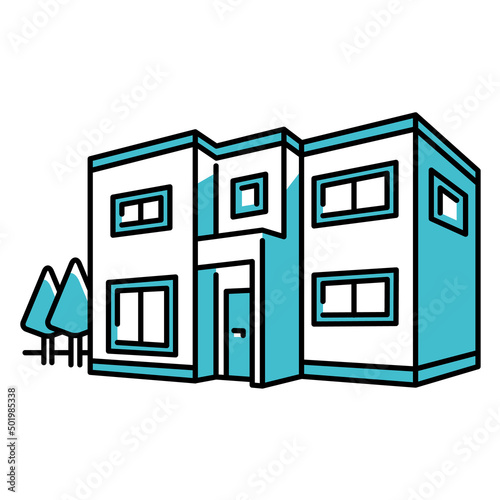 新築の二階建て一軒家