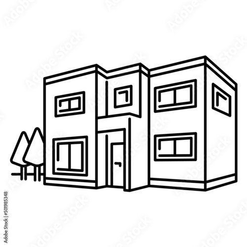 新築の二階建て一軒家