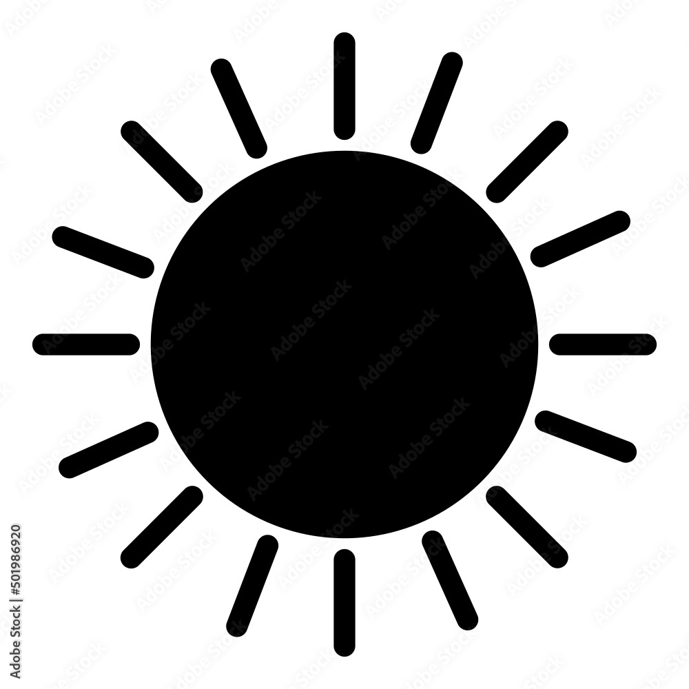 sun icon vector for your design sun icon vector for your design