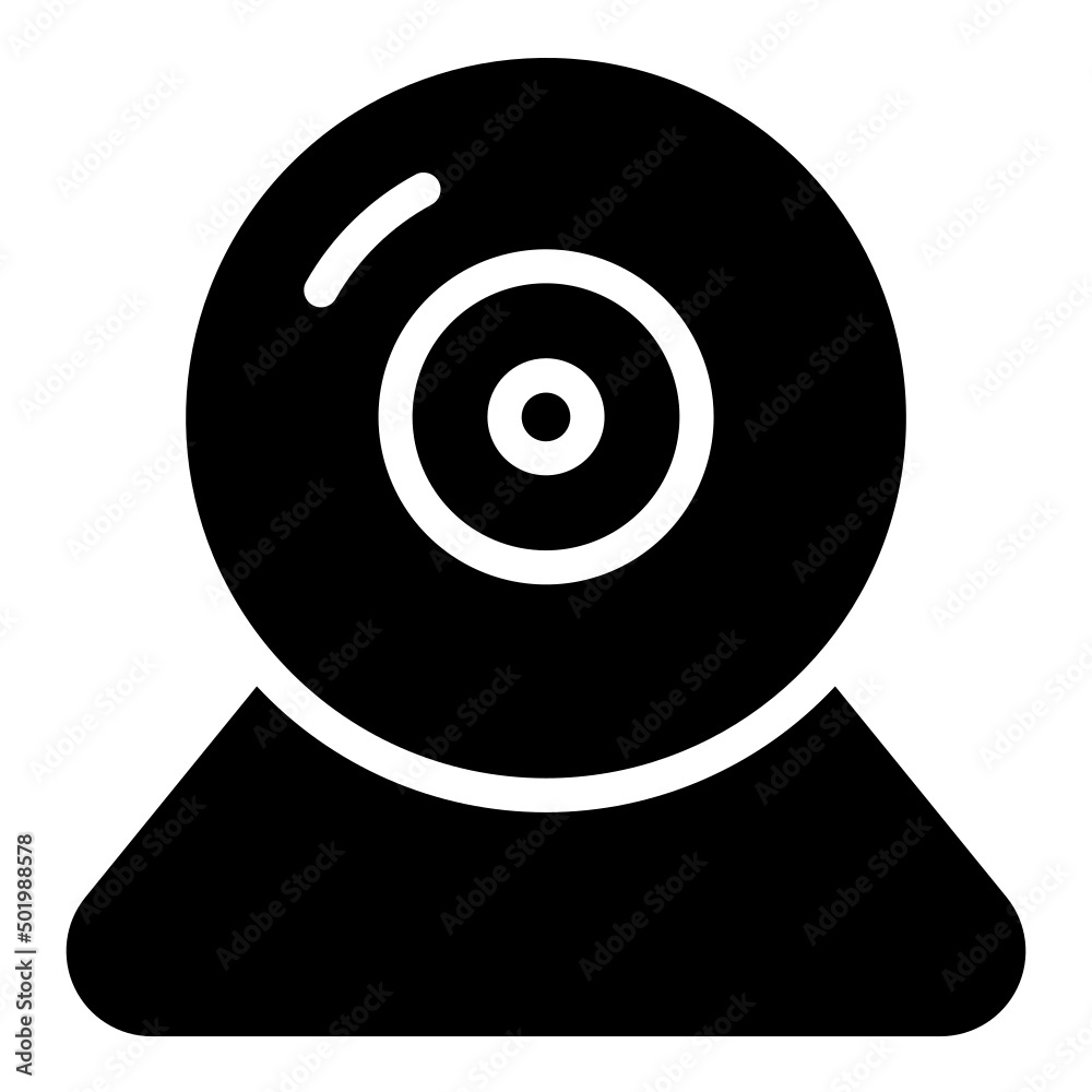 icon of a webcam vector icon of a webcam vector