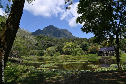 Kuching, Sarawak Malaysia - May 1, 2022: The Sarawak Cultural Village with the Showcase of the Diversified Aboriginal and Natives
