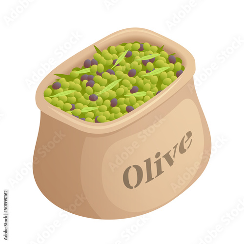 Olives Isometric Icon